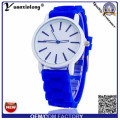Yxl-819 China Fábrica de venta al por mayor muy barato goma de silicona Ginebra relojes señora reloj